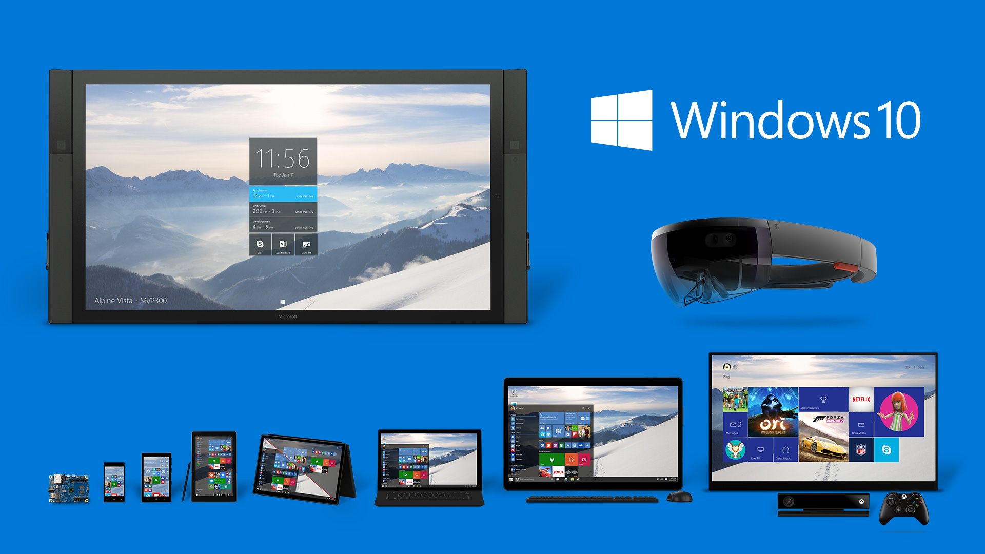 Windows 10, fourni gratuitement à énormément d'utilisateurs, se veut comme une famille de produits qui inclut les smartphones Windows Phone, entre autres.